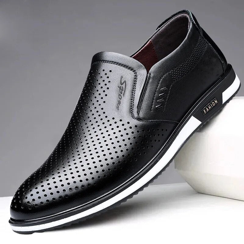 Chaussures Hommes Décontractées de Haute Qualité Mocassins en Cuir