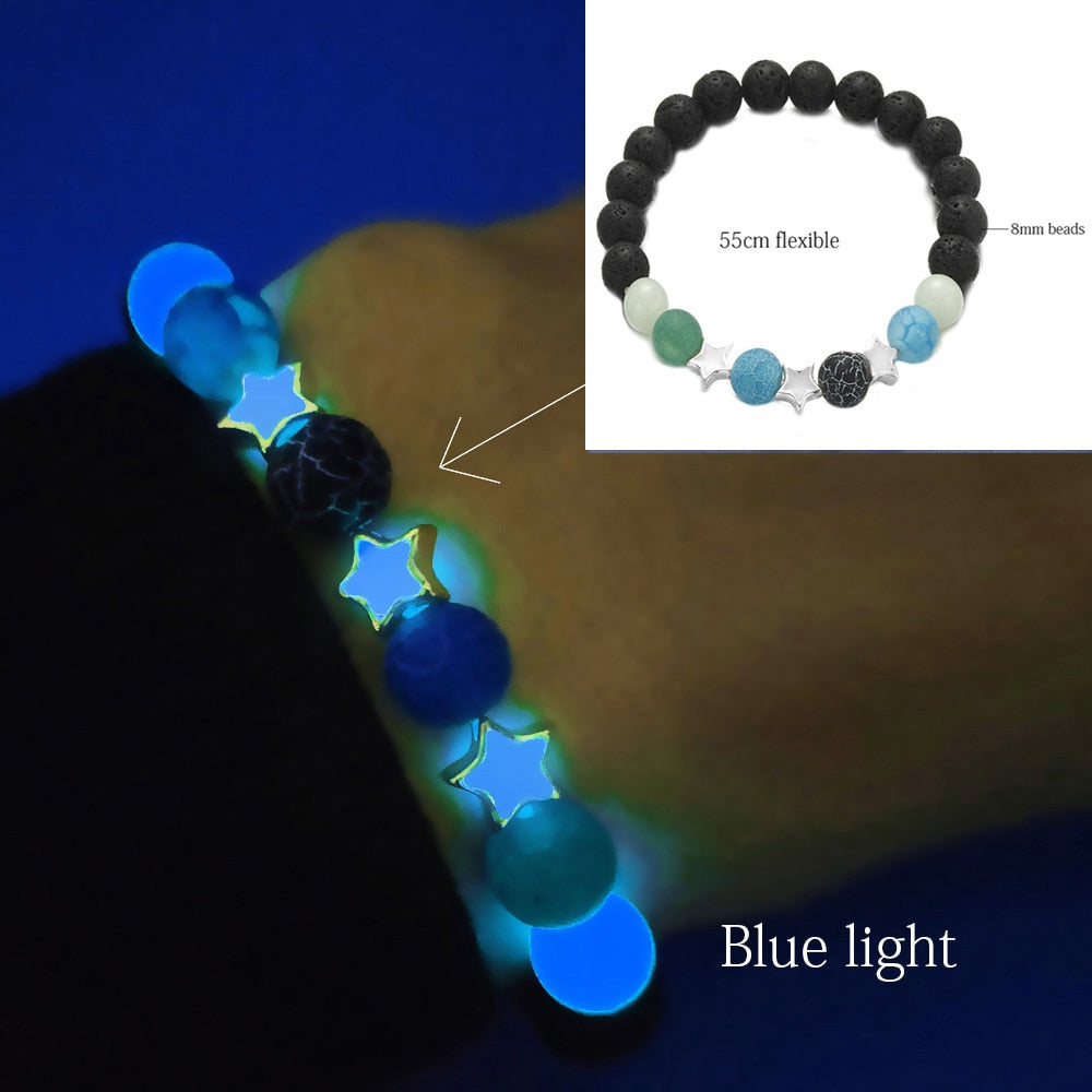 Bracelet Pierre Naturelle Fluorescent