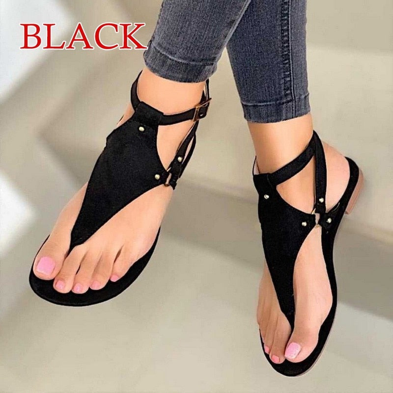 Sandale Femme en Cuir Décontracté