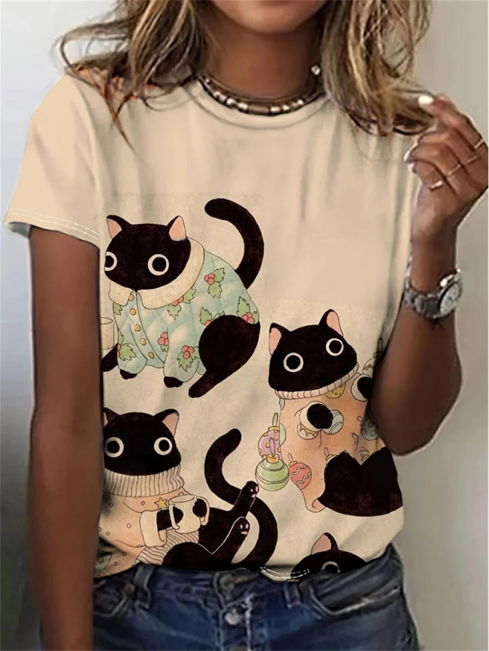 T-Shirts Femme Motif Animaux
