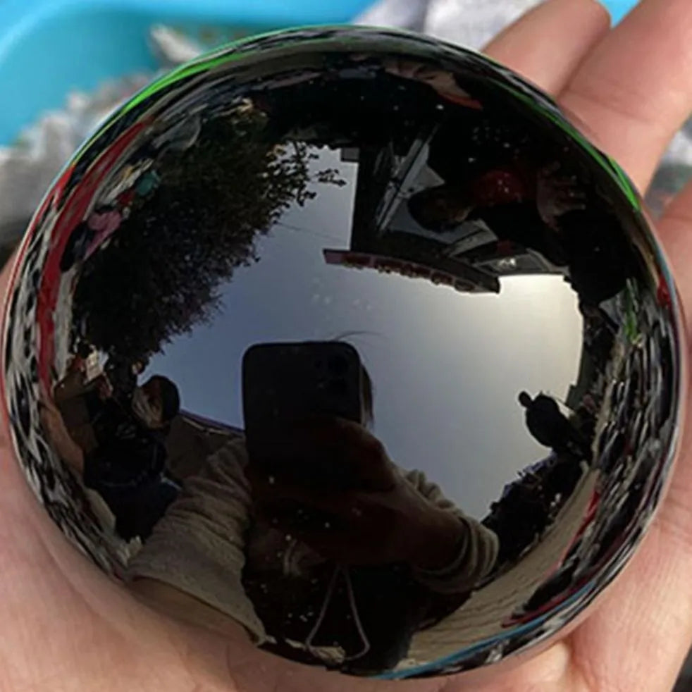 Sphère d'Obsidienne Noire Naturelle