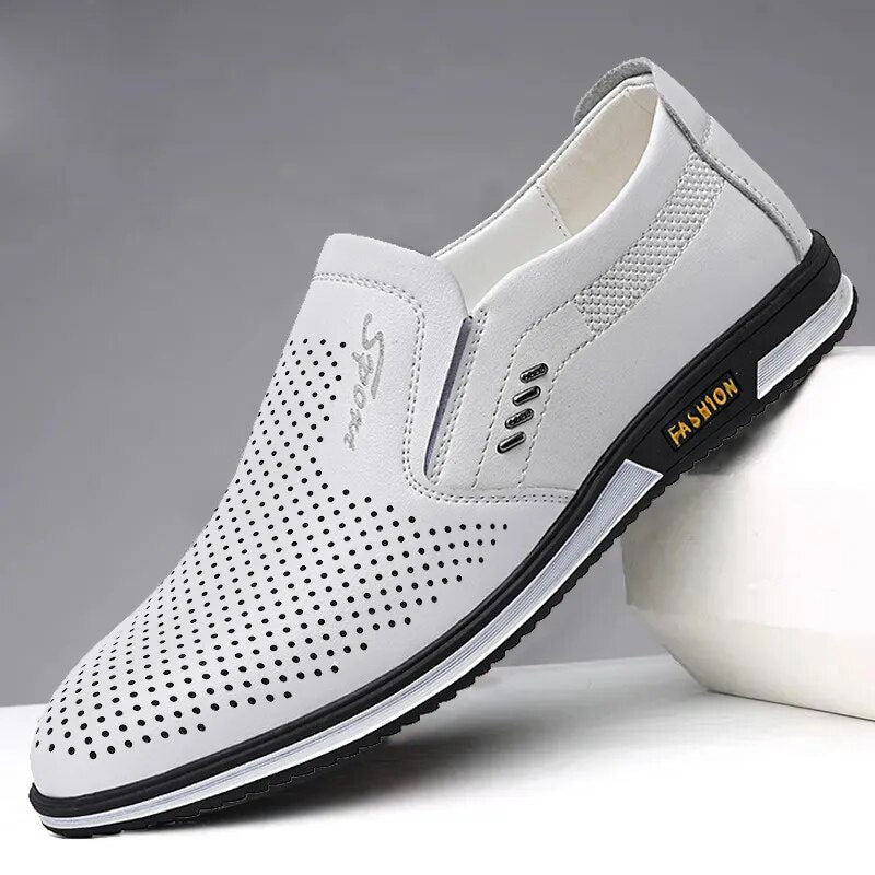 Chaussures Hommes Décontractées de Haute Qualité Mocassins en Cuir