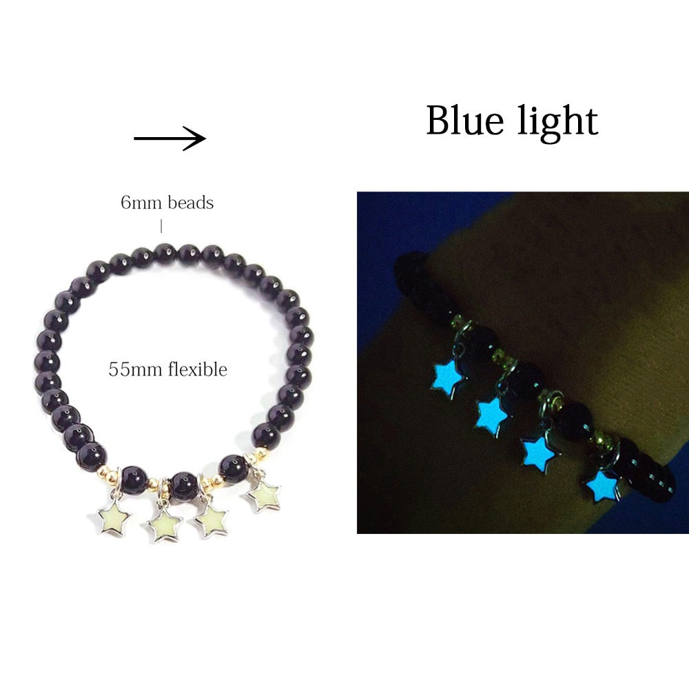 Bracelet Pierre Naturelle Fluorescent