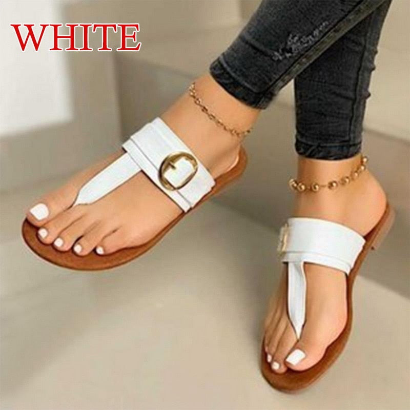 Sandale Femme en Cuir Décontracté