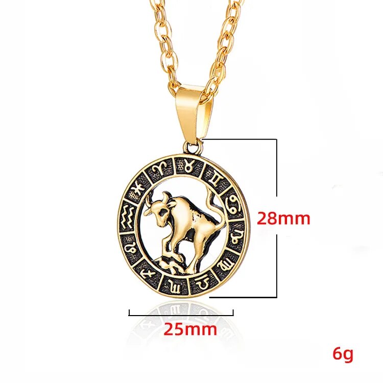Collier Pendentif Signes du Zodiaque