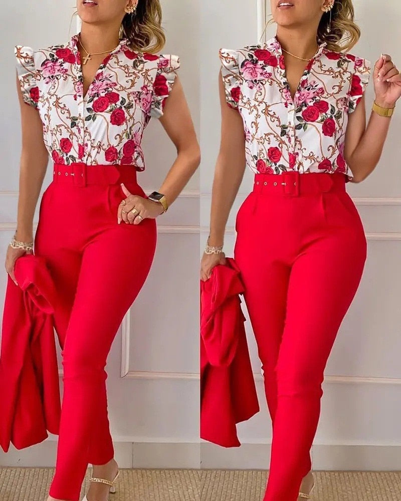 Ensemble Chemise Pantalon Élégant