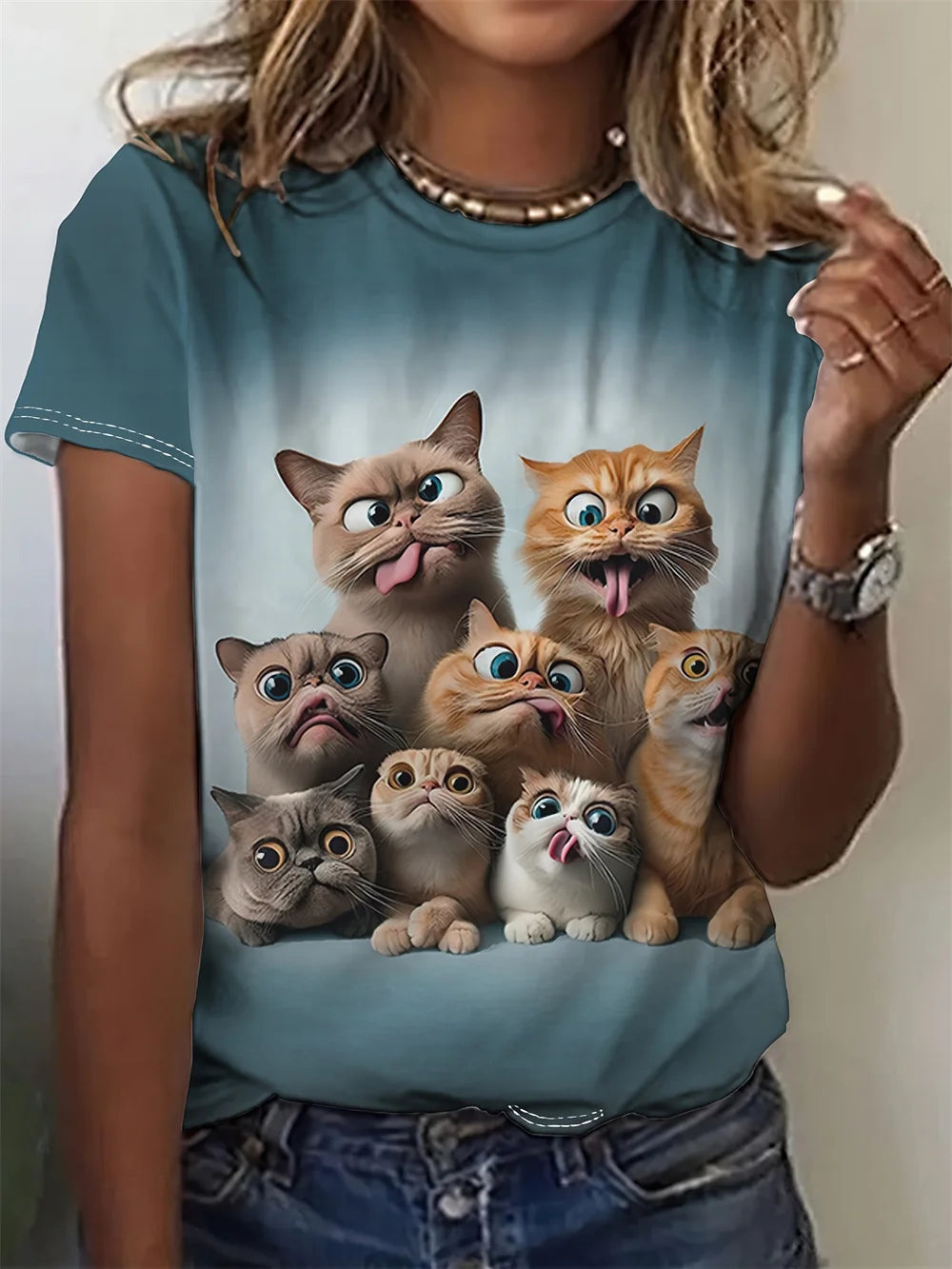 T-Shirts Femme Motif Animaux