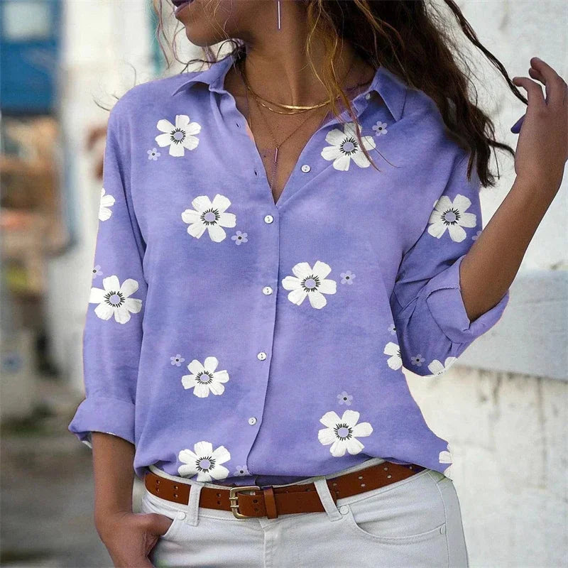 Chemise ample à manches longues pour Femme
