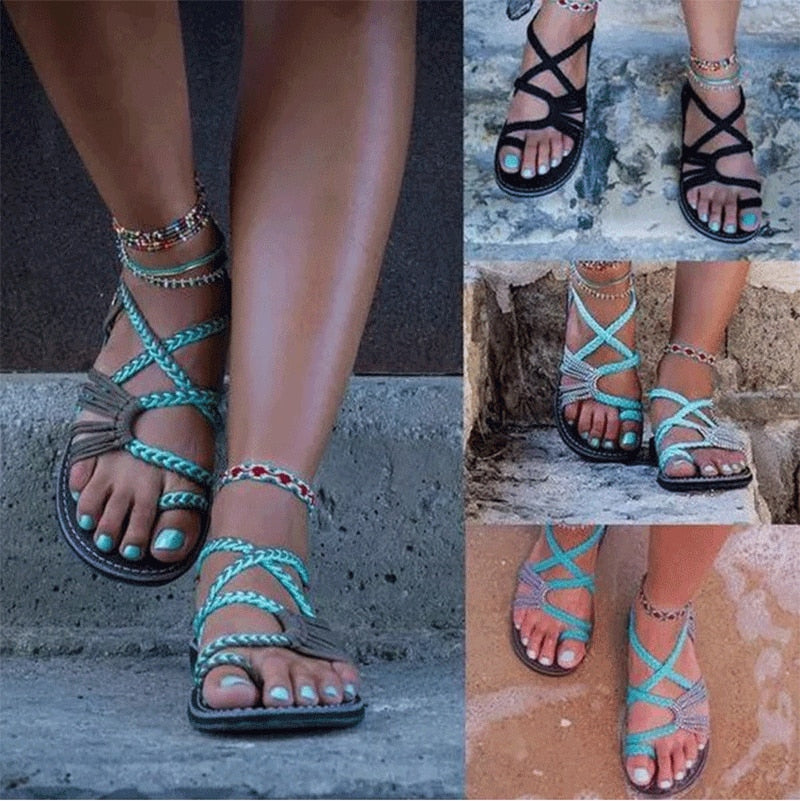 Sandales Femmes tressées 35-43