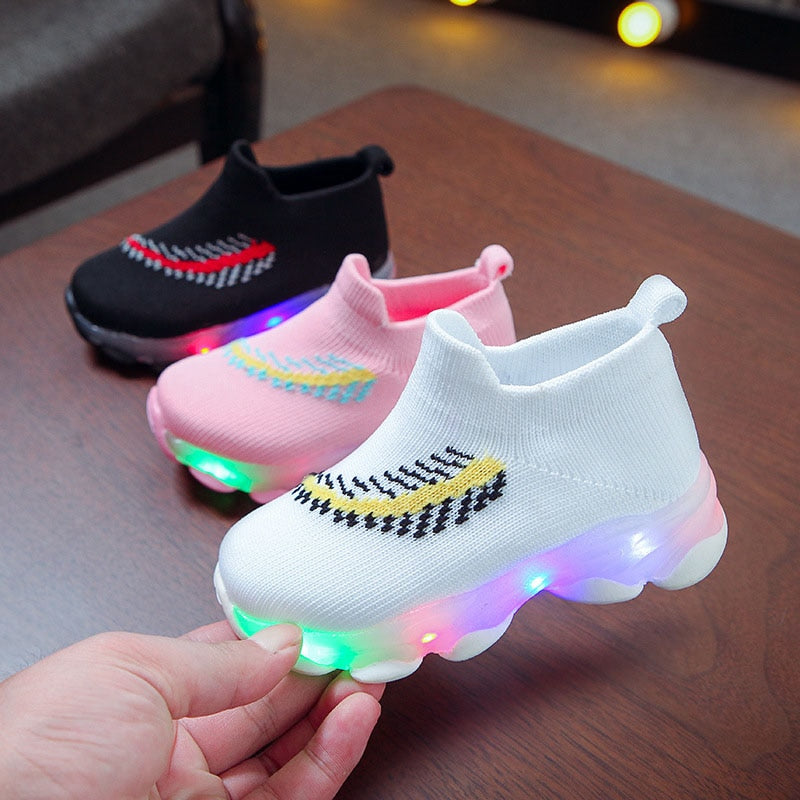 Baskets Enfants Leds Lumières Multicolores