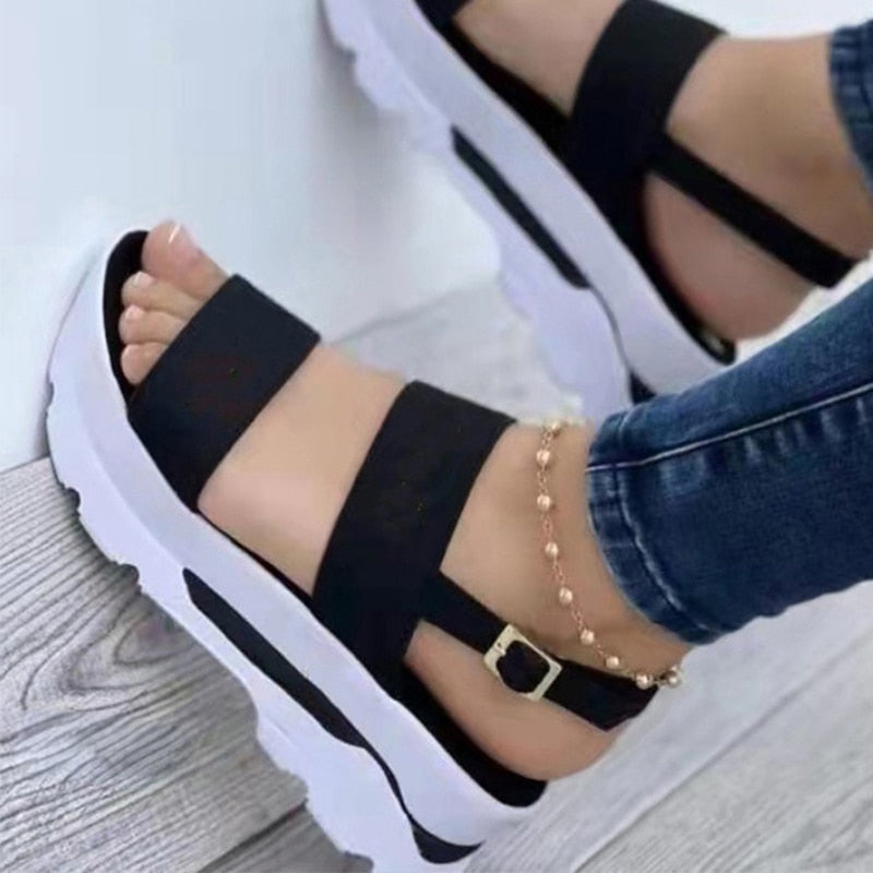 Sandales compensées à Talons légers pour Femmes