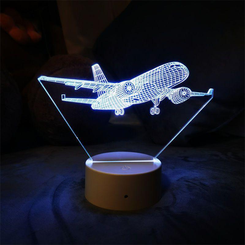 Veilleuse Chambre Avion 3D