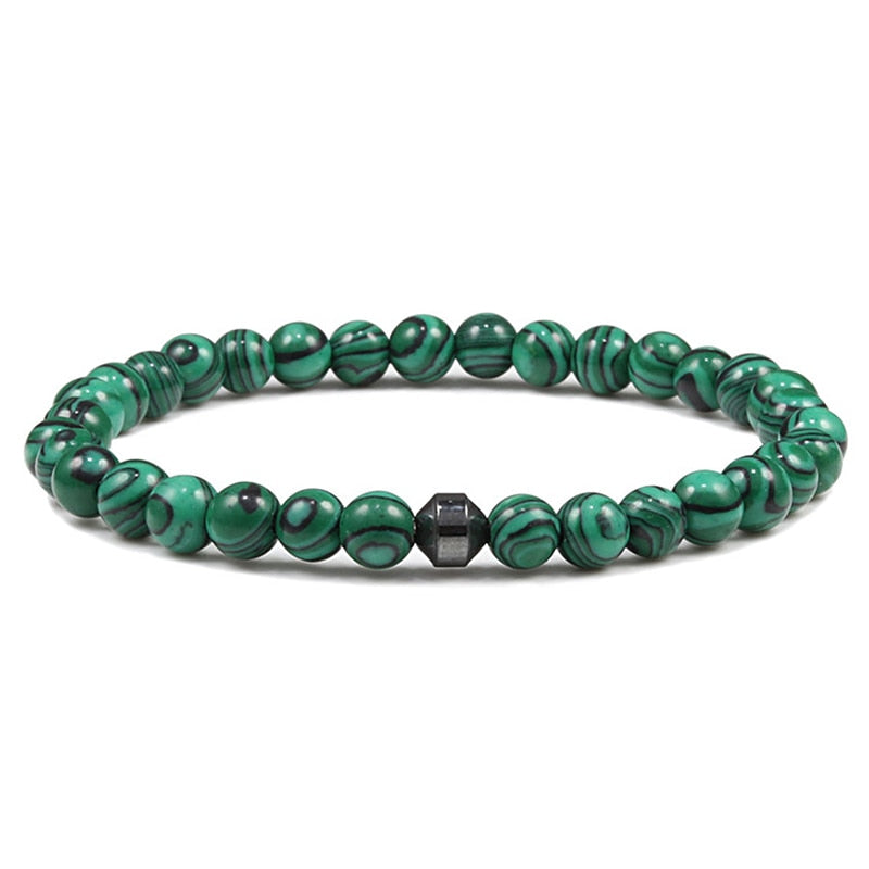 Bracelet Classique Pierre Naturelle Malachite