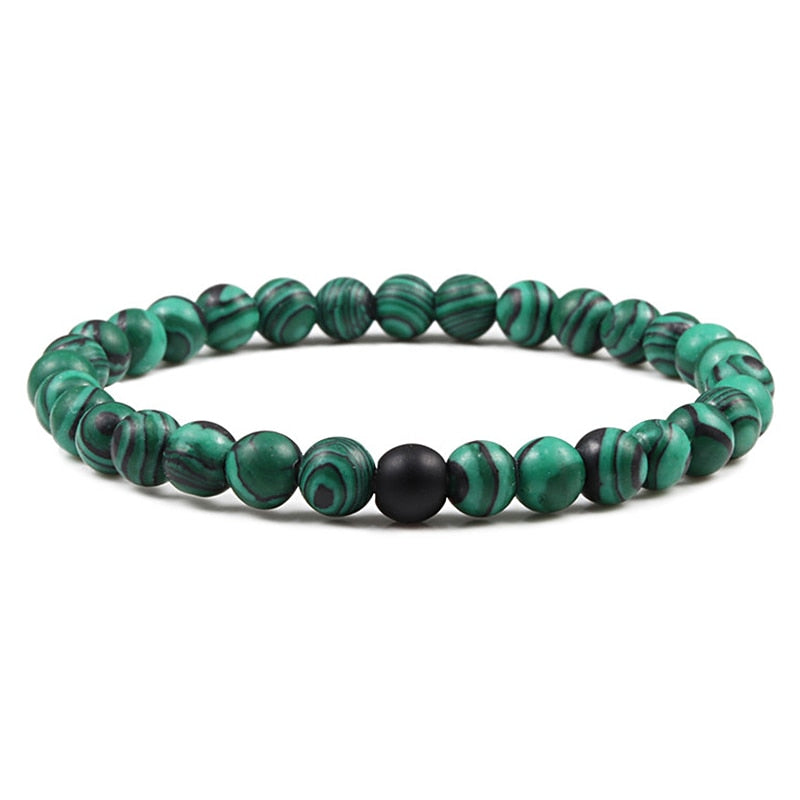 Bracelet Classique Pierre Naturelle Malachite