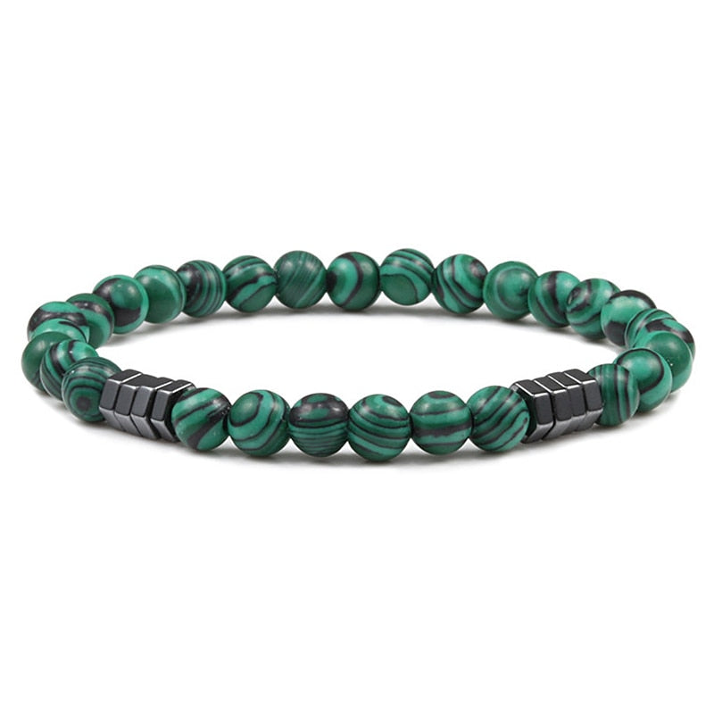 Bracelet Classique Pierre Naturelle Malachite