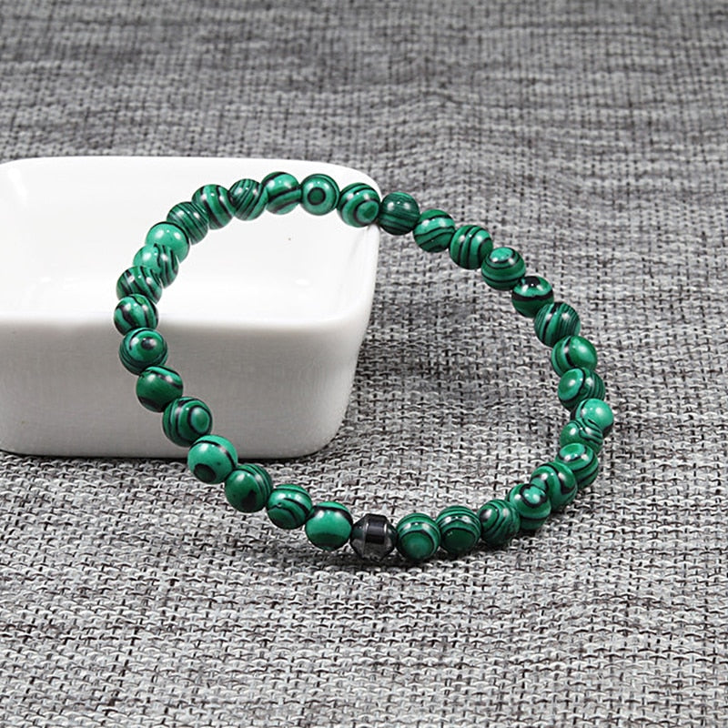 Bracelet Classique Pierre Naturelle Malachite