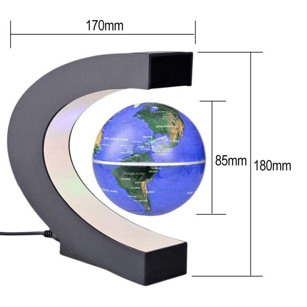 Globe Lévitation Magnétique en Forme de C