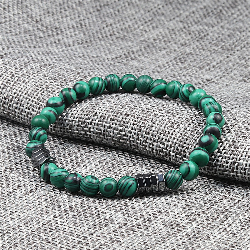 Bracelet Classique Pierre Naturelle Malachite