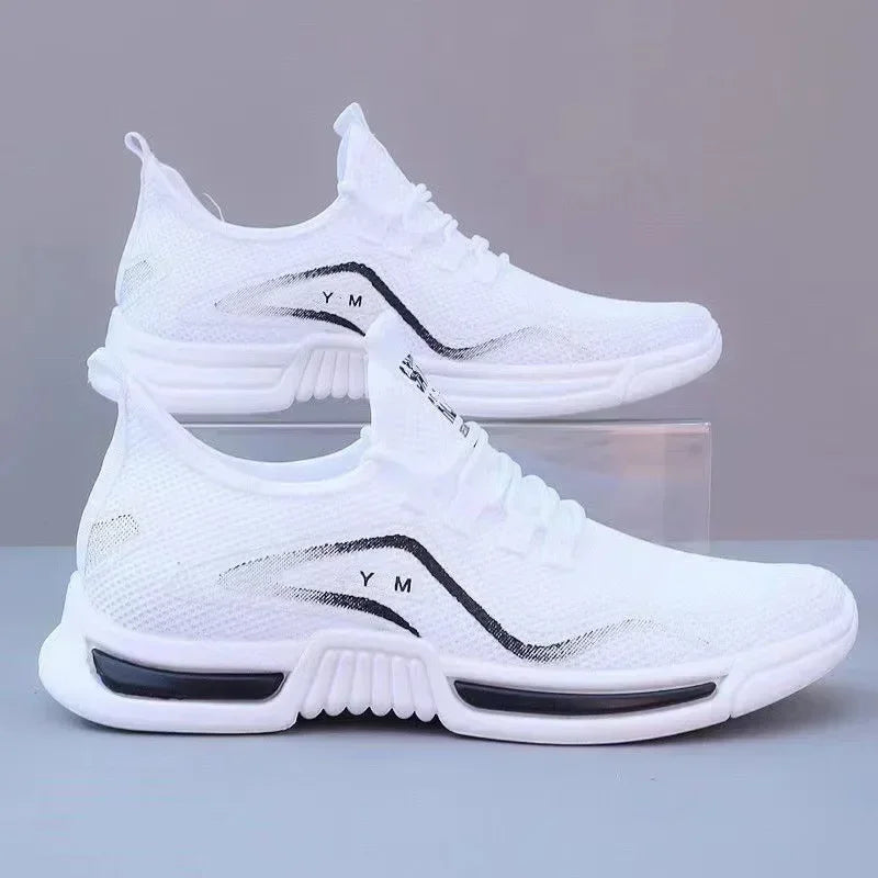 Men's Shoes Summer Soft Bottom Casual Hundred Trendy Breathable Mesh Sports Running Shoes Men's Man Shoes Zapatos Hombre