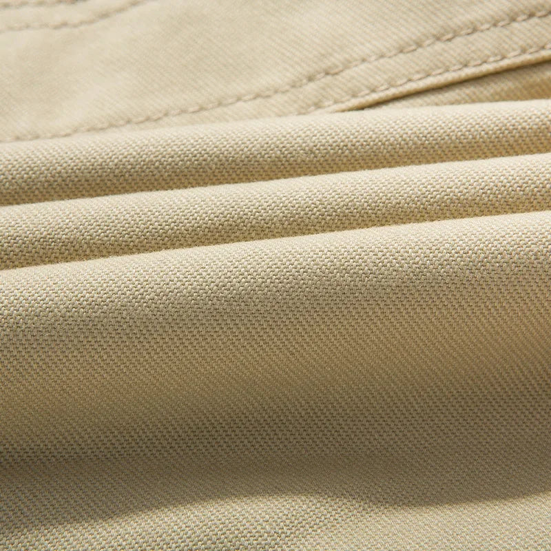 Men's Autumn Winter Jacket Thickened Pure Cotton Slim Fit Coat Long Length Korean Style plus Size Casual Outerwear