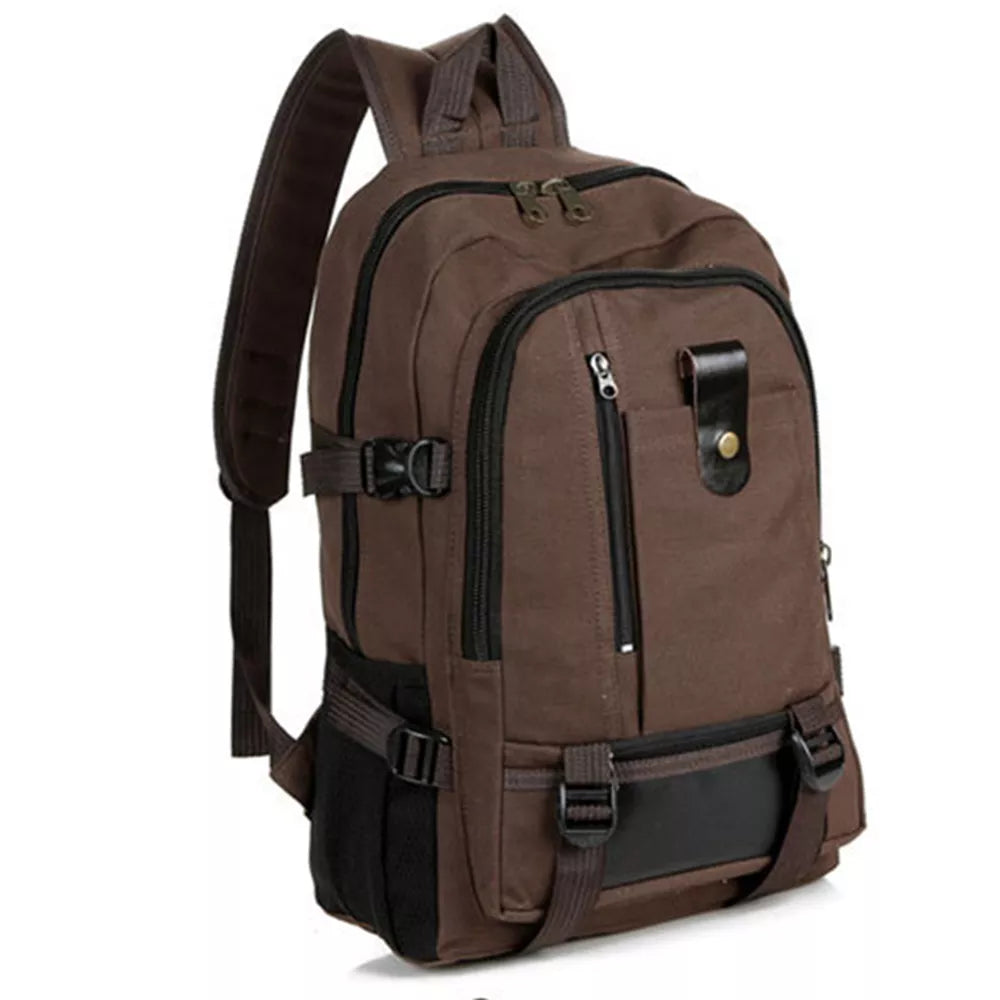 New Casual Camping Male Backpack Laptop Backpack Hiking Bag Large Capacity Men Travel Backpack Canvas Fashion Youth Sport Bags