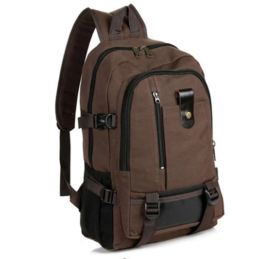 New Casual Camping Male Backpack Laptop Backpack Hiking Bag Large Capacity Men Travel Backpack Canvas Fashion Youth Sport Bags