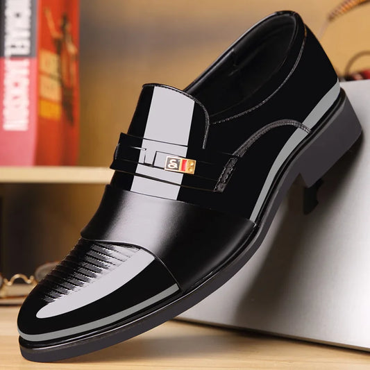 Luxury Men's Dress Shoes Elegant Mens Wedding Party High Quality Dress Shoes Social Man Dress Shoes Round Toe Office Men Loafers