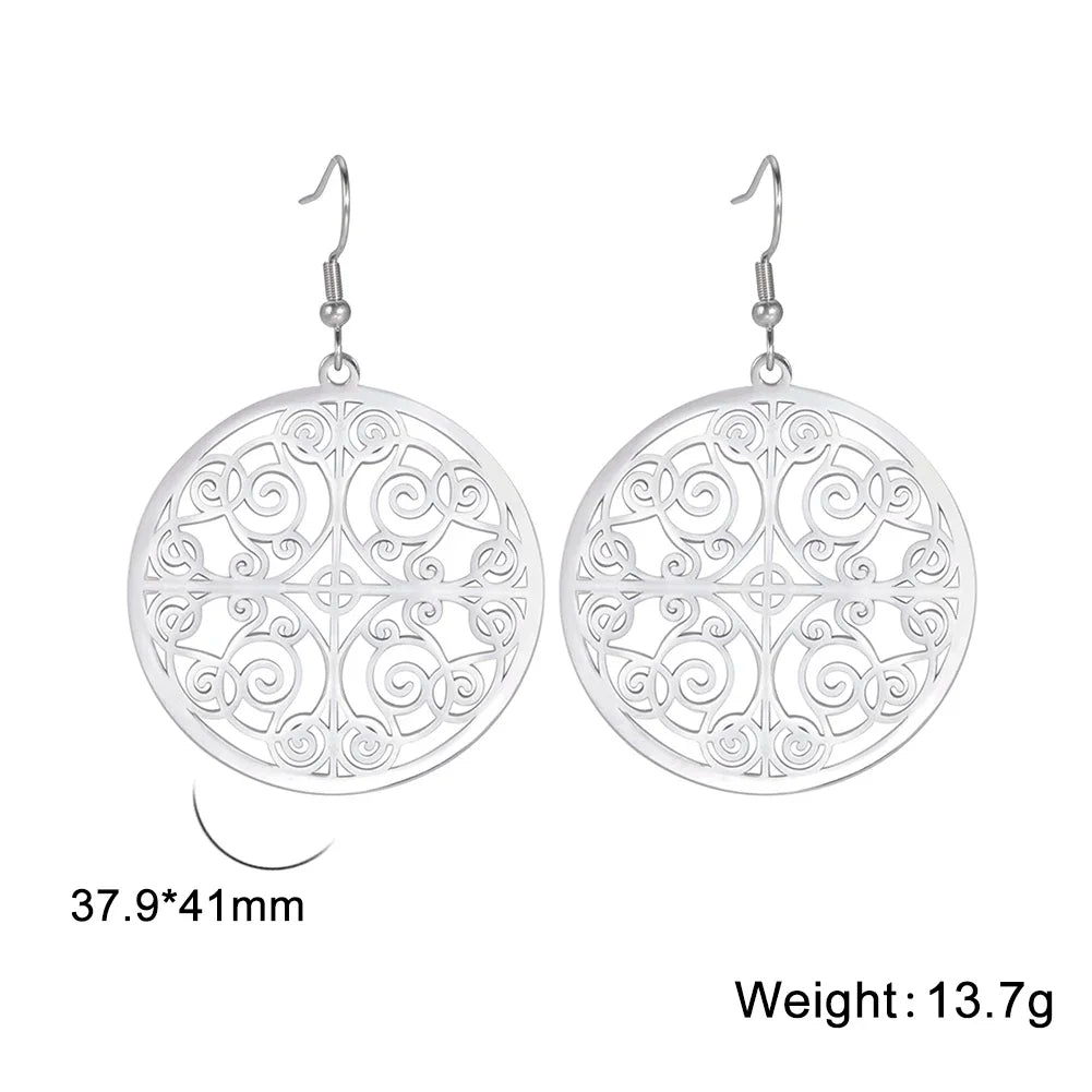 Boucles d'oreilles Pentacle Metatron