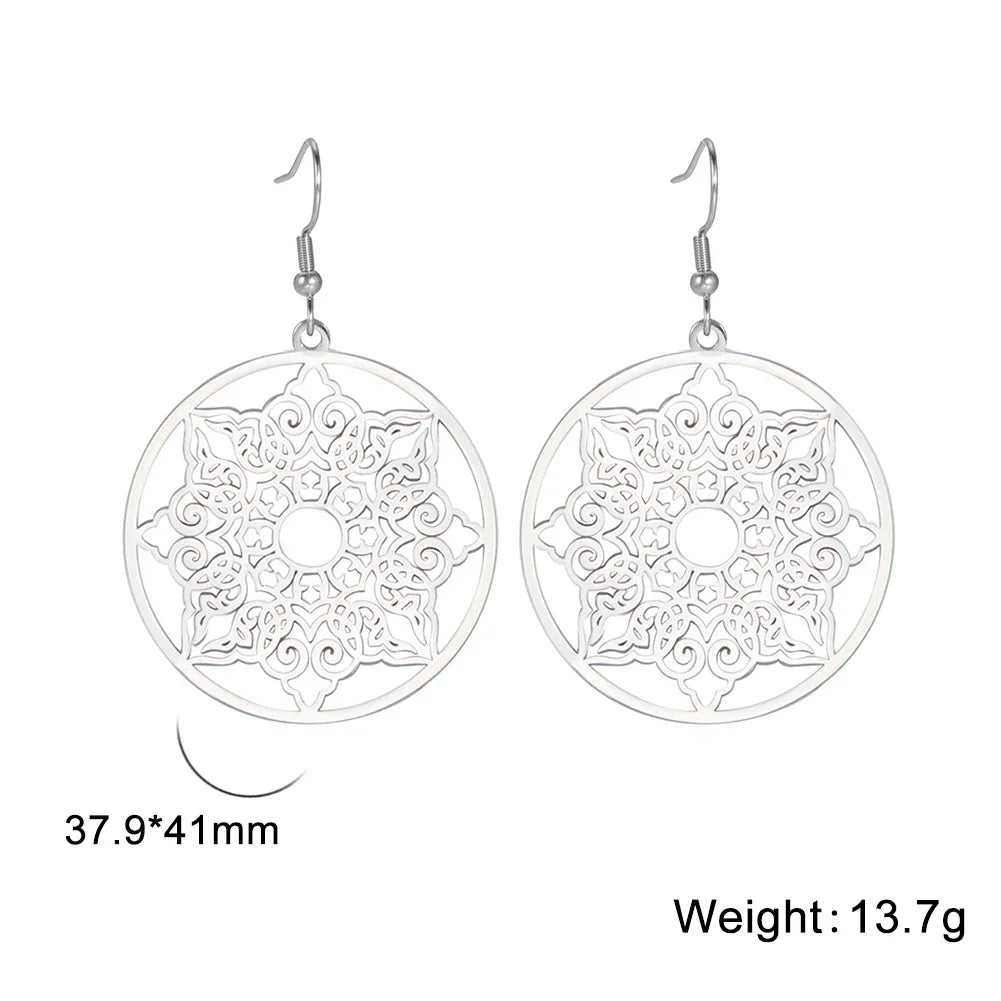 Boucles d'oreilles Pentacle Metatron