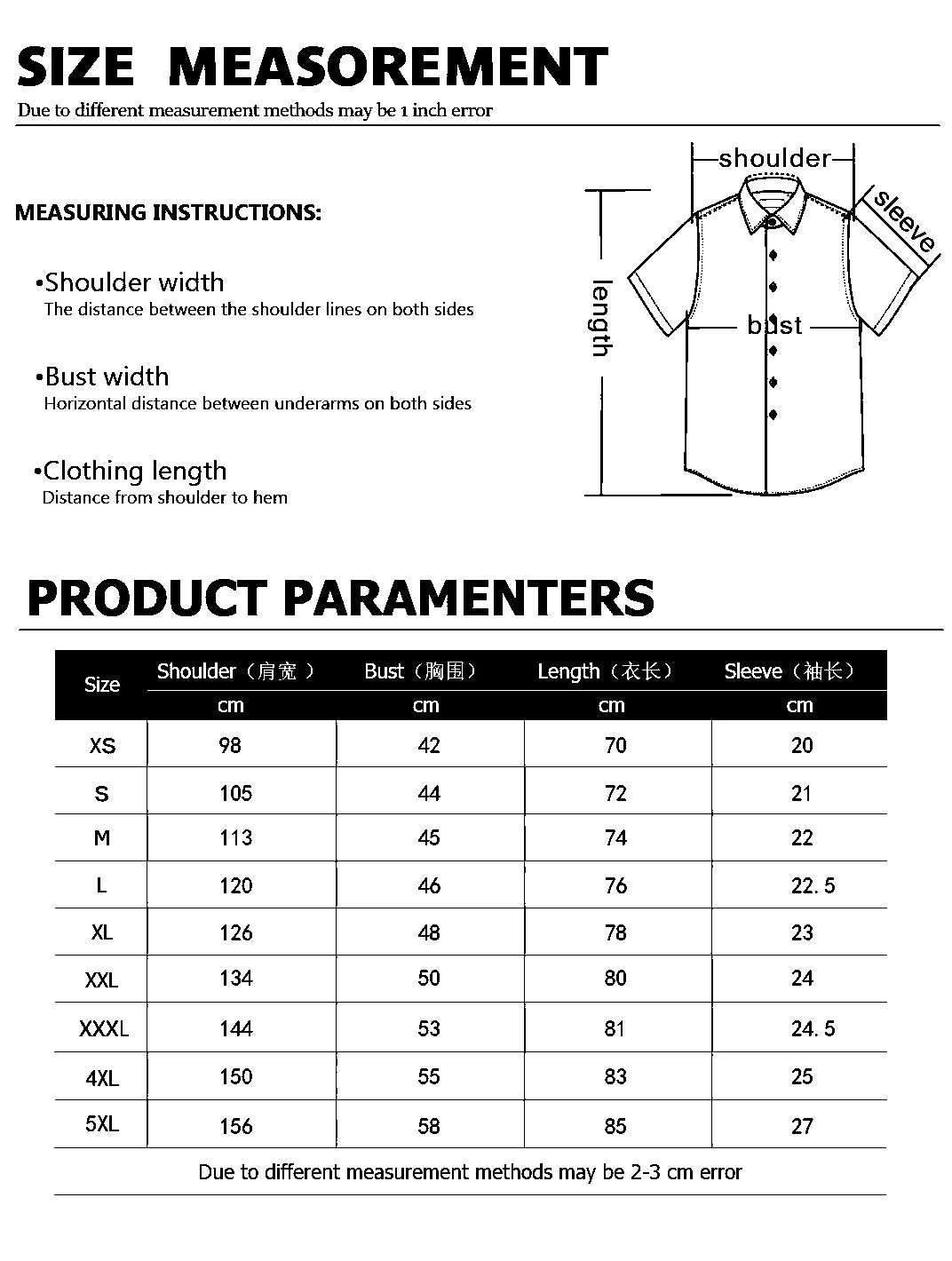 Chemise Formelle Décontractée à Manches Longues