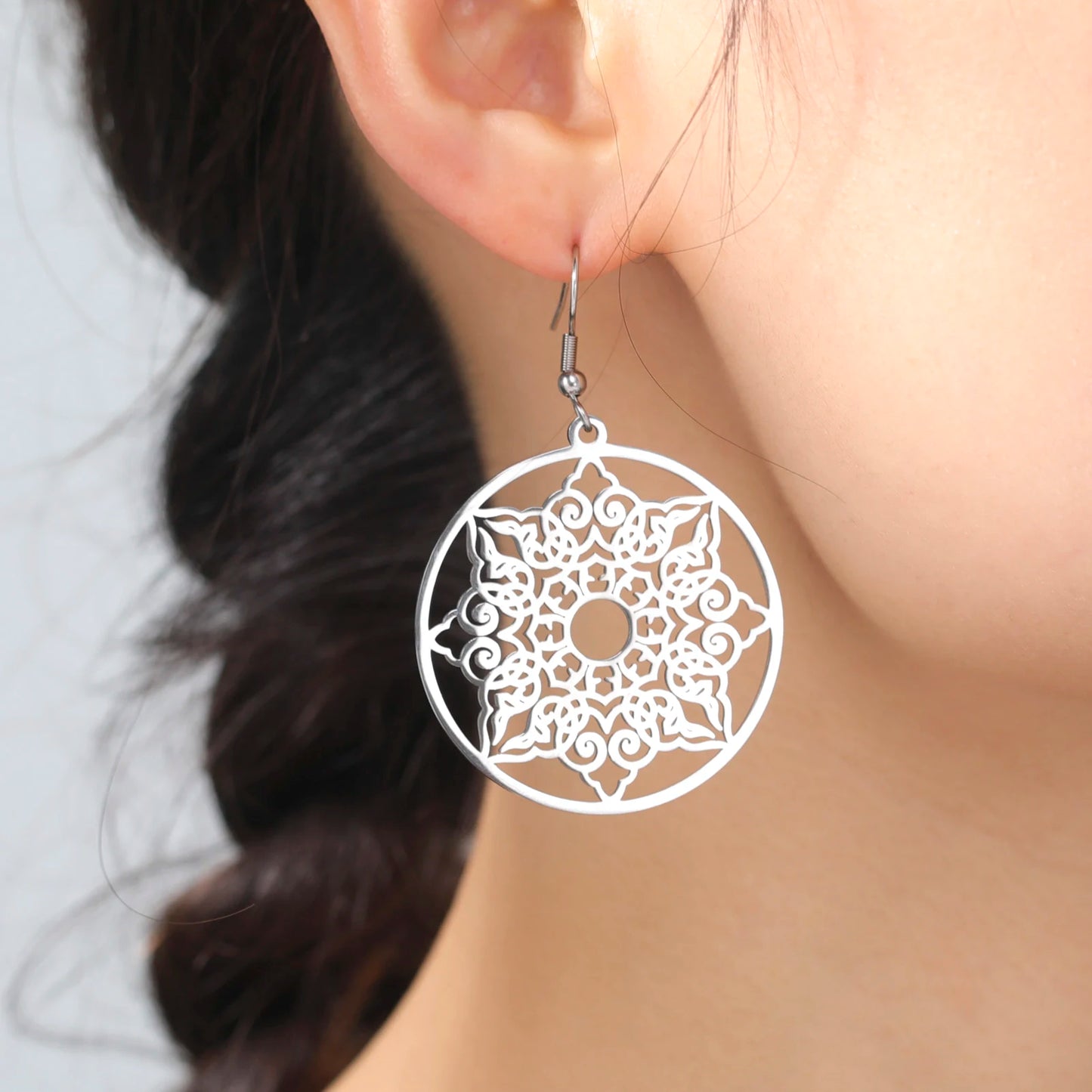 Boucles d'oreilles Pentacle Metatron