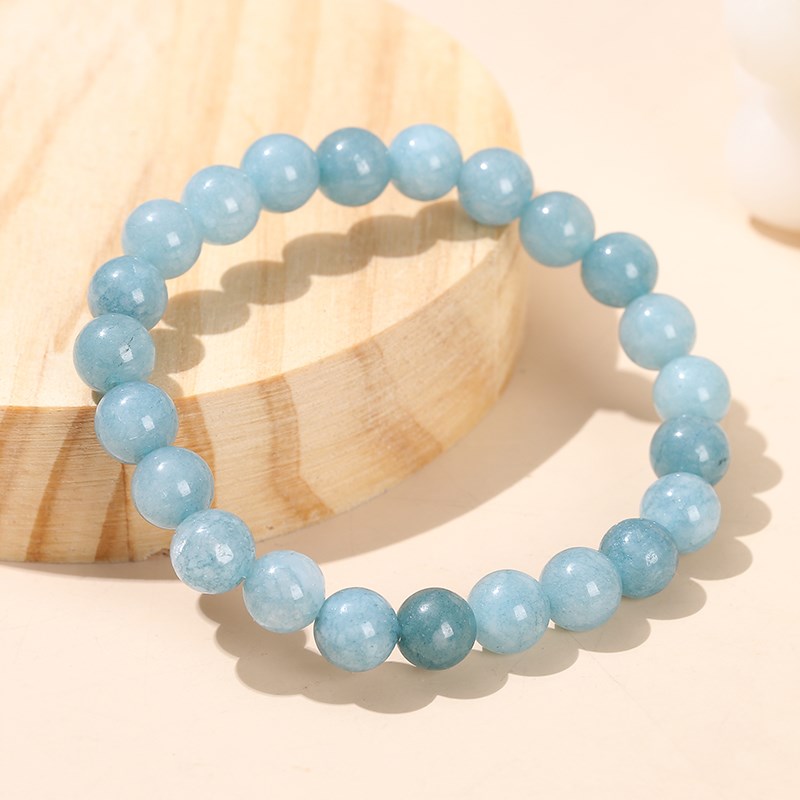 Bracelets Aigue-Marine bleu calcédoine