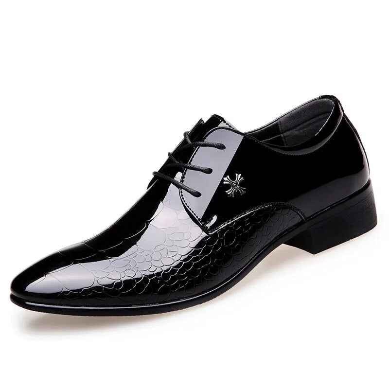 Chaussures de Mariage de Luxe en Cuir Verni