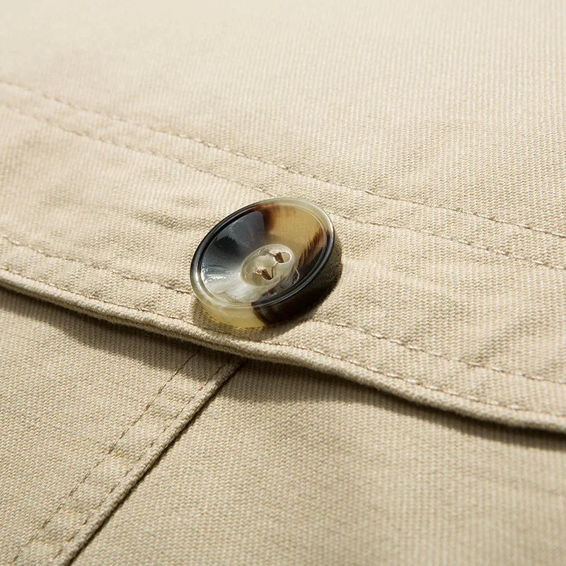 Men's Autumn Winter Jacket Thickened Pure Cotton Slim Fit Coat Long Length Korean Style plus Size Casual Outerwear