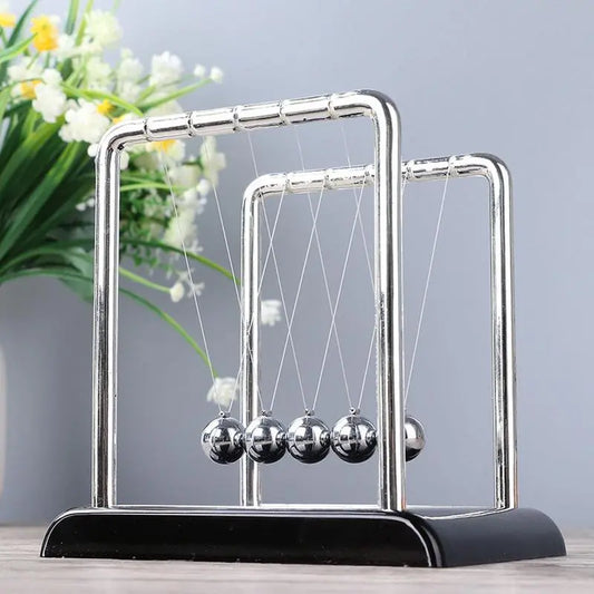 Newton Cradle Balance Steel Balls Science Pendulum Desk Toy Metal Pendulum Ball School Teaching Supplies Creative Decoration