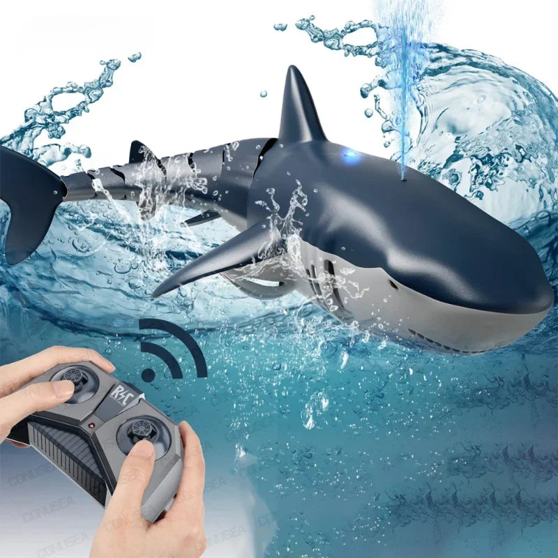 Smart Rc Remote Controlled Shark Charging Bionic Electric Motor Fish Simulation Rocking Fish Summer Children's Water Toys