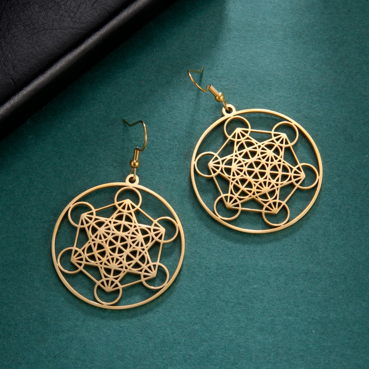 Boucles d'oreilles Pentacle Metatron