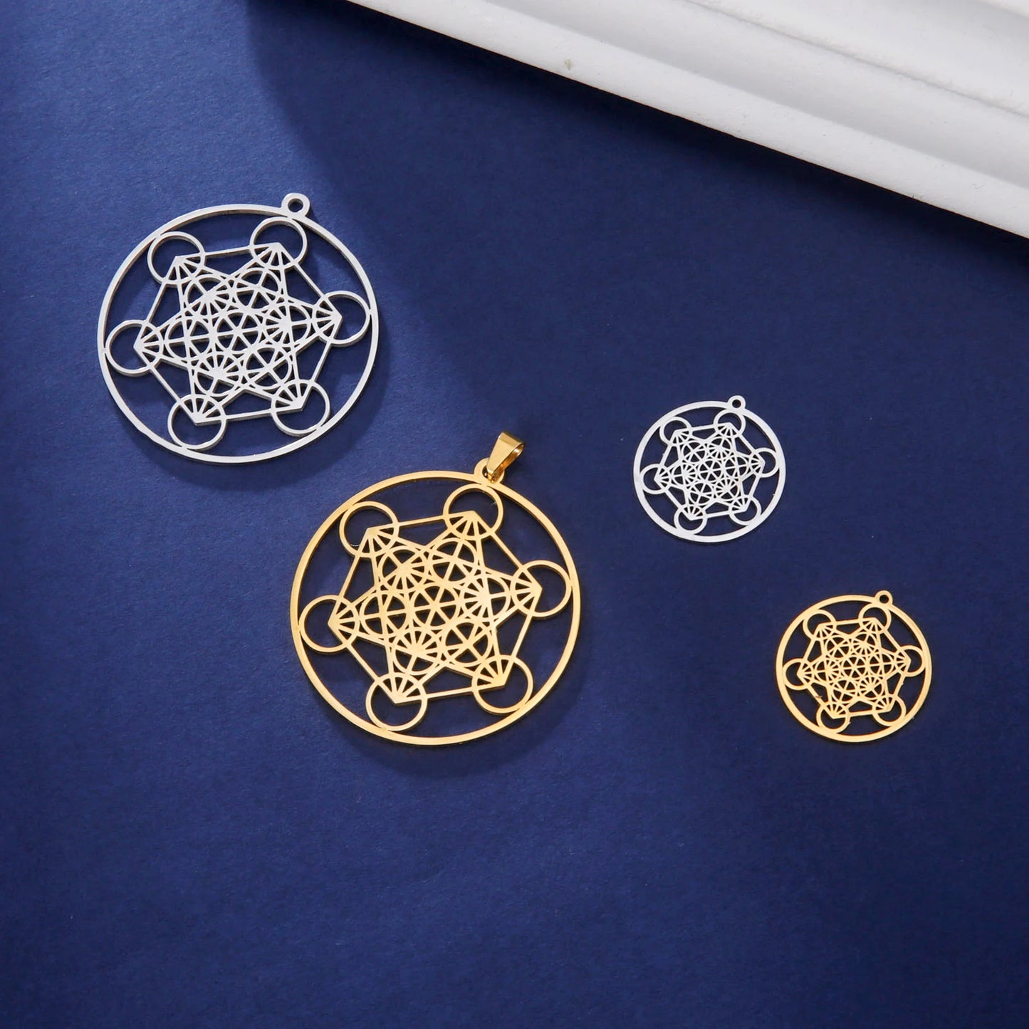 Boucles d'oreilles Pentacle Metatron