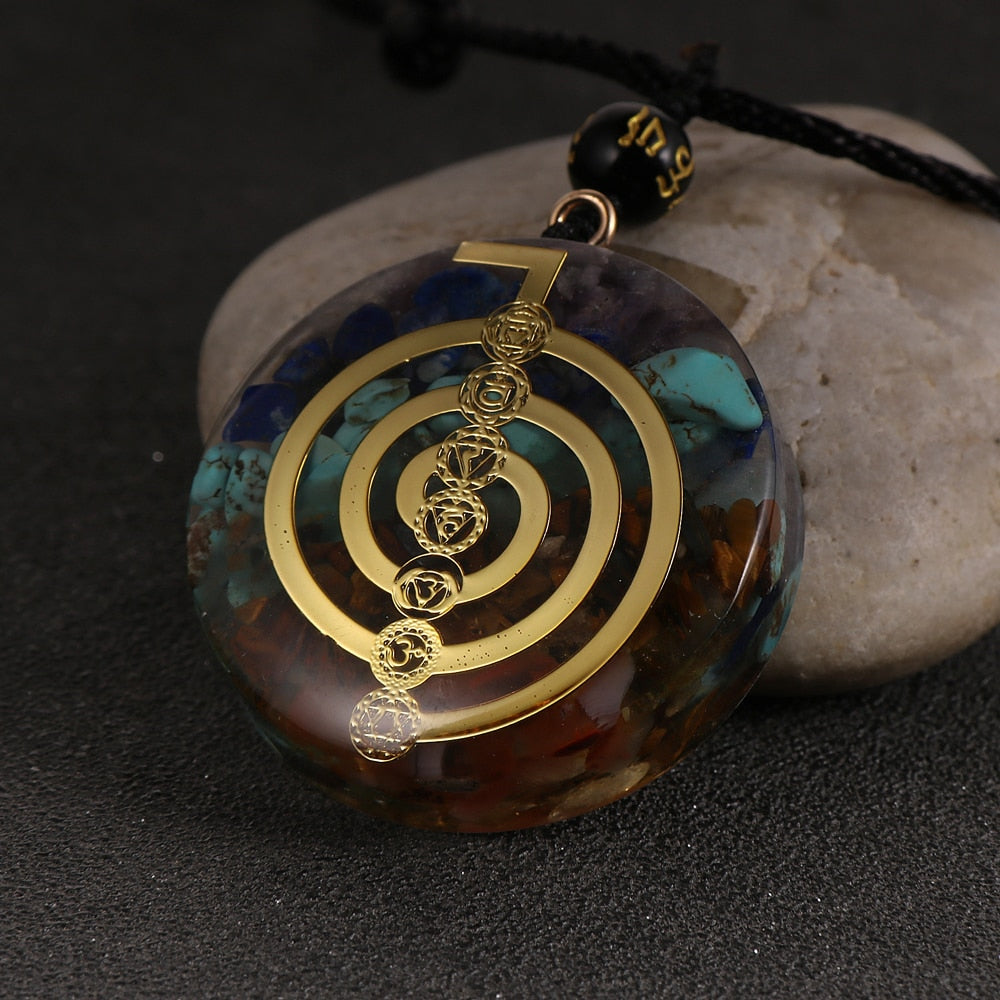 Pendentif Amulette 7 Chakras