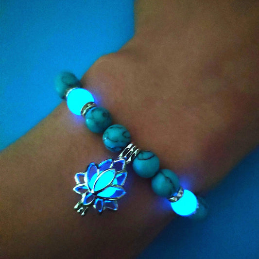 Bracelet Pierre Naturelle Fluorescent